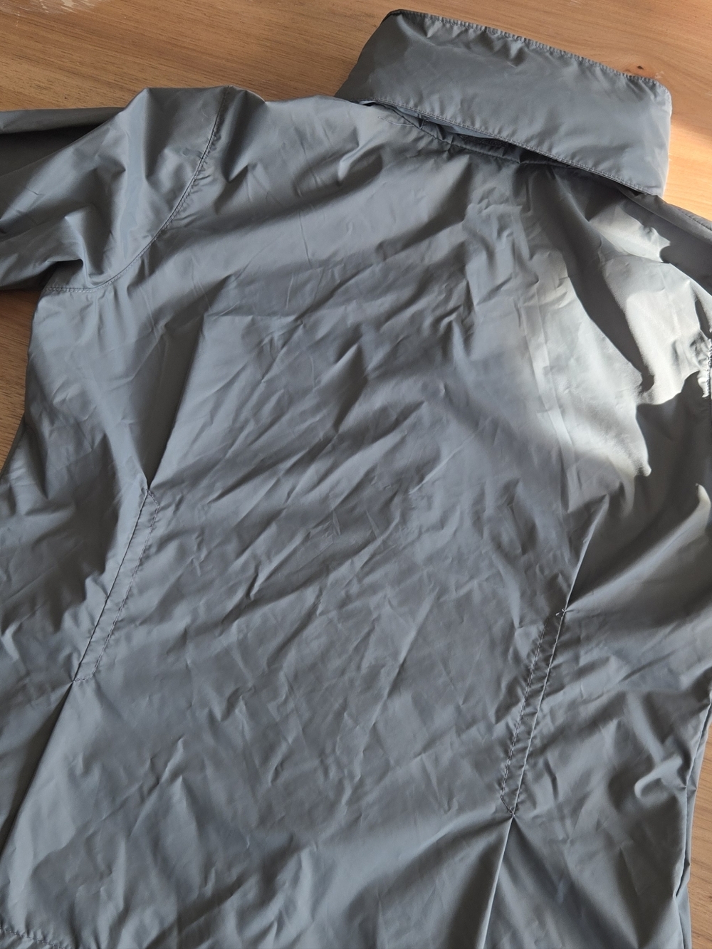 columbia grey waterproof jacket | size large | stowable hood nwt rain shell - Picture 12 of 12